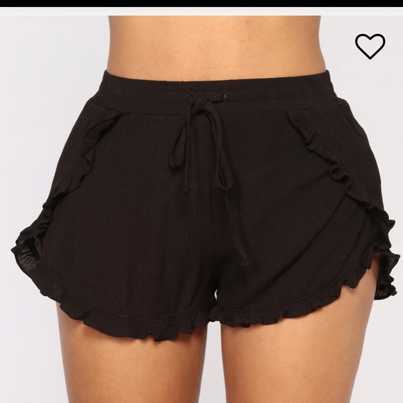 Fashion Nova Ruffle Shorts - Picture 1 of 4